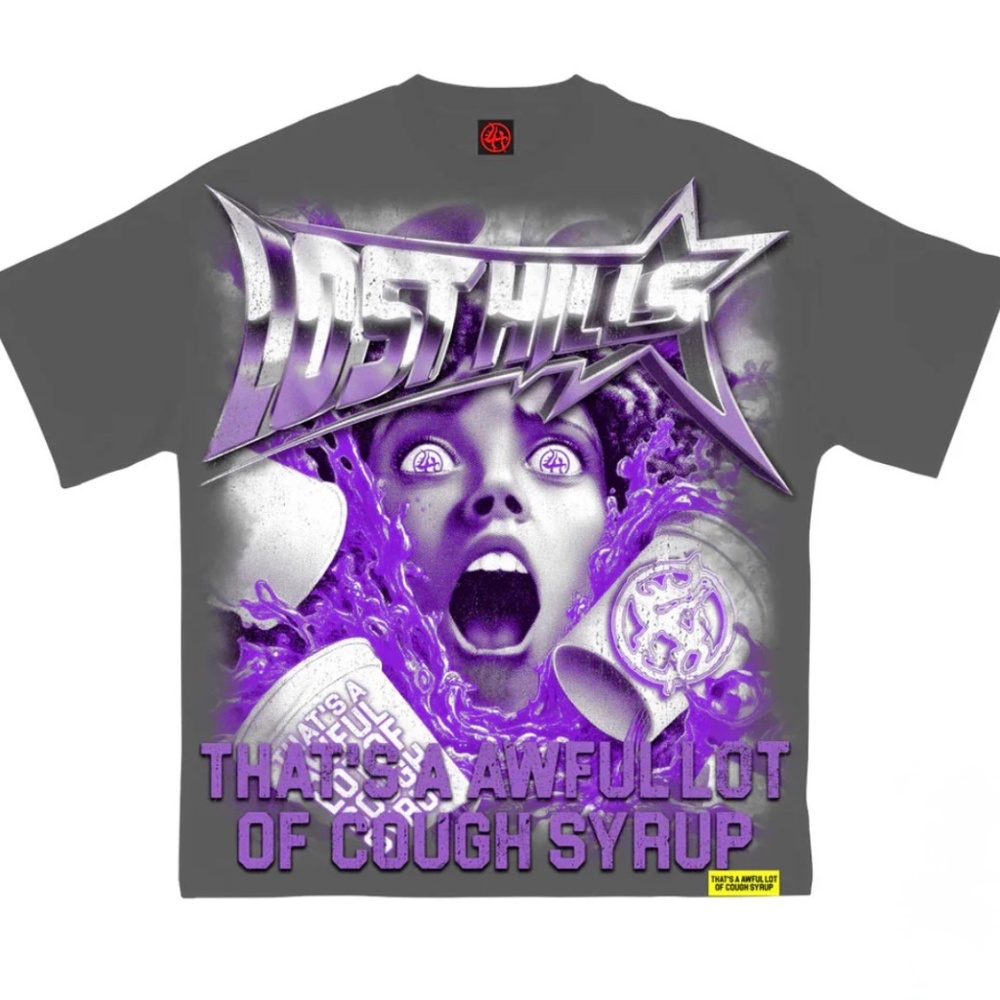[SOLD OUT]Awful Lot Of Cough Syrup x Lost Hills Scream T- Shirts Men Size Large